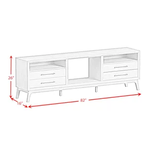 Westland 82\" TV Console without Fireplace Insert in Almond