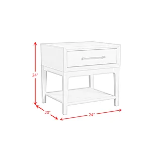 Westland End Table in Almond