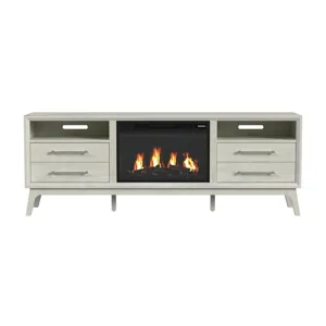 Westland KIT - 71\" TV Console with Fireplace Insert in Almond