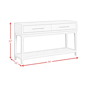 Westland Sofa Table in Almond