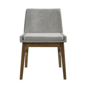 Weston Upholstery Side Chair Walnut W/Smoke fabric (2 Per Pack)