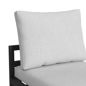 Whistler Dining Side Chair with Olefin Beige in Whistler Black (2 Per Carton)