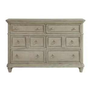 Whit-Ash 6-Drawer Dresser in Light Grey