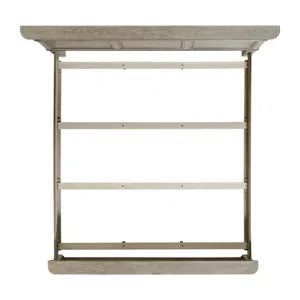Whit-Ash King Panel Bed in Light Grey