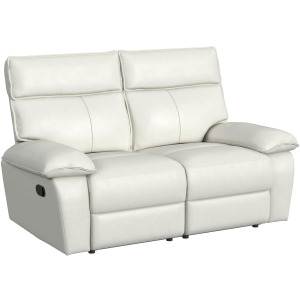 Wildcat Motion Loveseat in Aviarah White