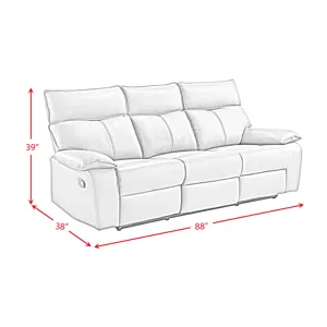 Wildcat Motion Sofa in Aviarah Grey