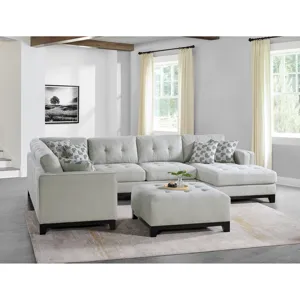Wyatt Ottoman in Kymberly Stone