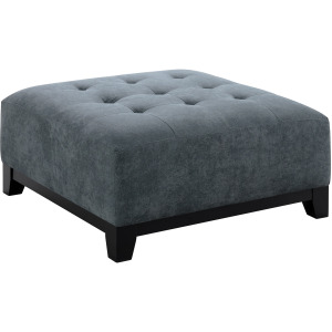 Wyatt Ottoman in Kymberly Navy