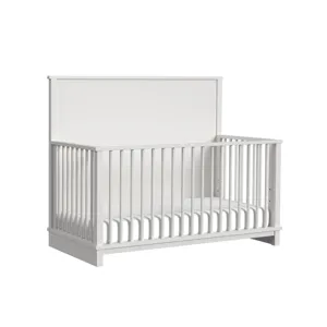 Wyller Crib with Guard Rail in White