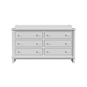 Wyller Dresser and Topper in White