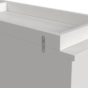 Wyller Dresser and Topper in White