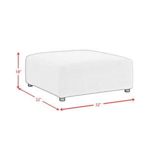 Zandara Modular Ottoman - Olefin Beige
