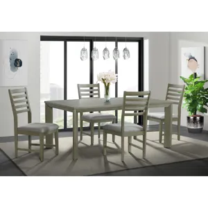 Zig Ladder Back Side Chair Grey