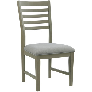 Zig Ladder Back Side Chair Grey