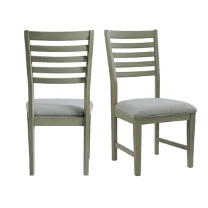 Zig Ladder Back Side Chair Grey