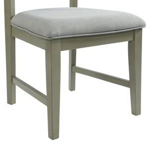 Zig Ladder Back Side Chair Grey