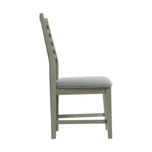 Zig Ladder Back Side Chair Grey