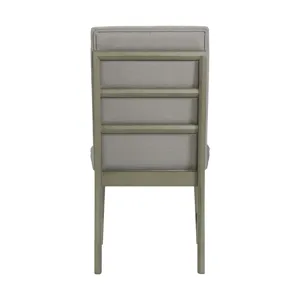 Zig Side Chair W/ Fabric Ladder Back Grey