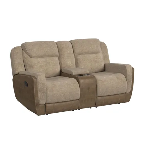 Hornet Motion Loveseat w/Console - Rancho Beige
