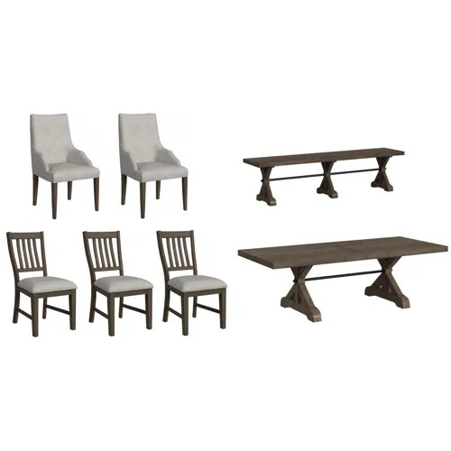 Yellowstone 7 PC Dining Set - Grey