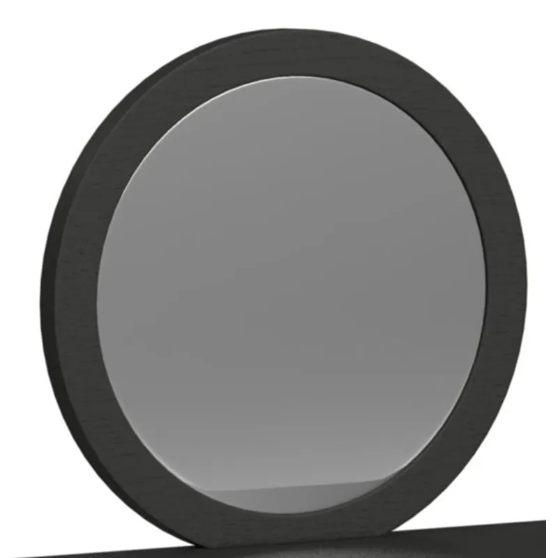 Ridgemont Dressing Mirror in Black with Grain