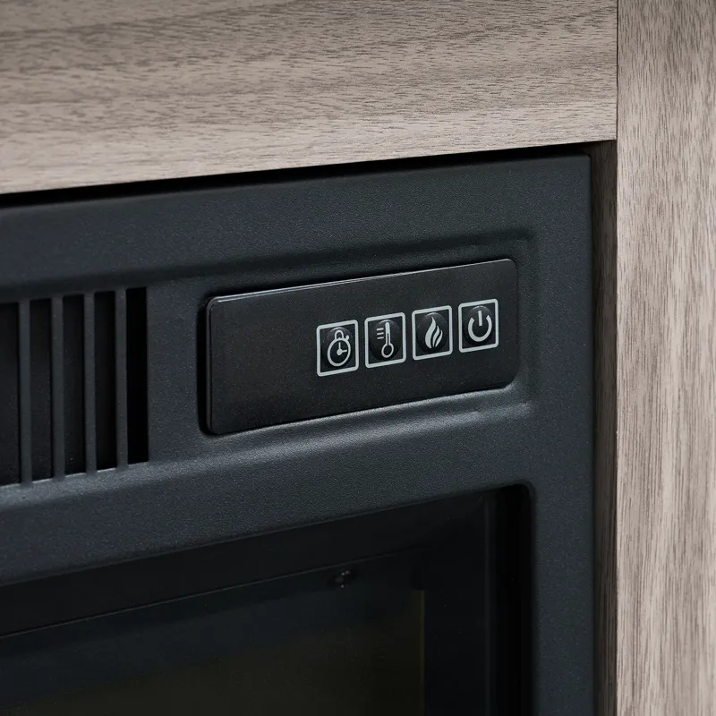 Eleanor KIT - 71" TV Console with Fireplace Insert in White