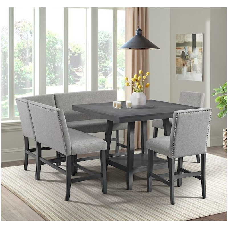 Seneca Square Counter Table with Lazy Susan - Thumbnail 4