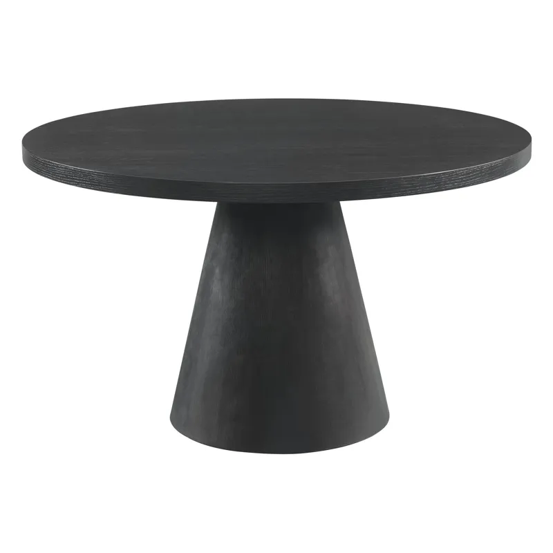 Portland 5 PC Round Dining Set in Black