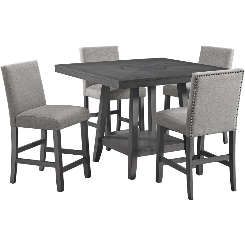 Seneca Square Counter Table with Lazy Susan - Thumbnail 2