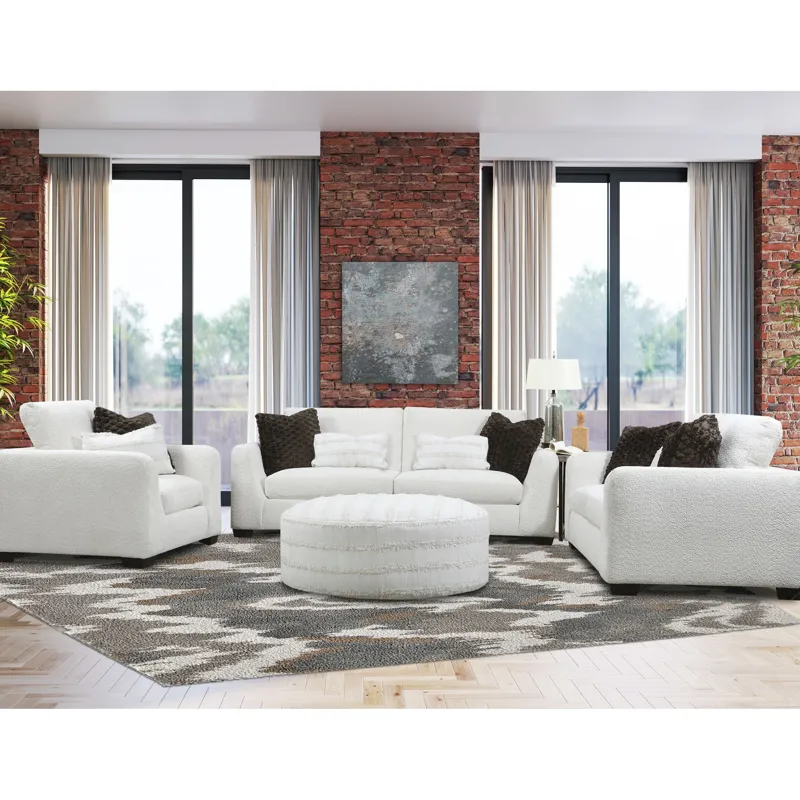Darla Ottoman in Lilth Champagne