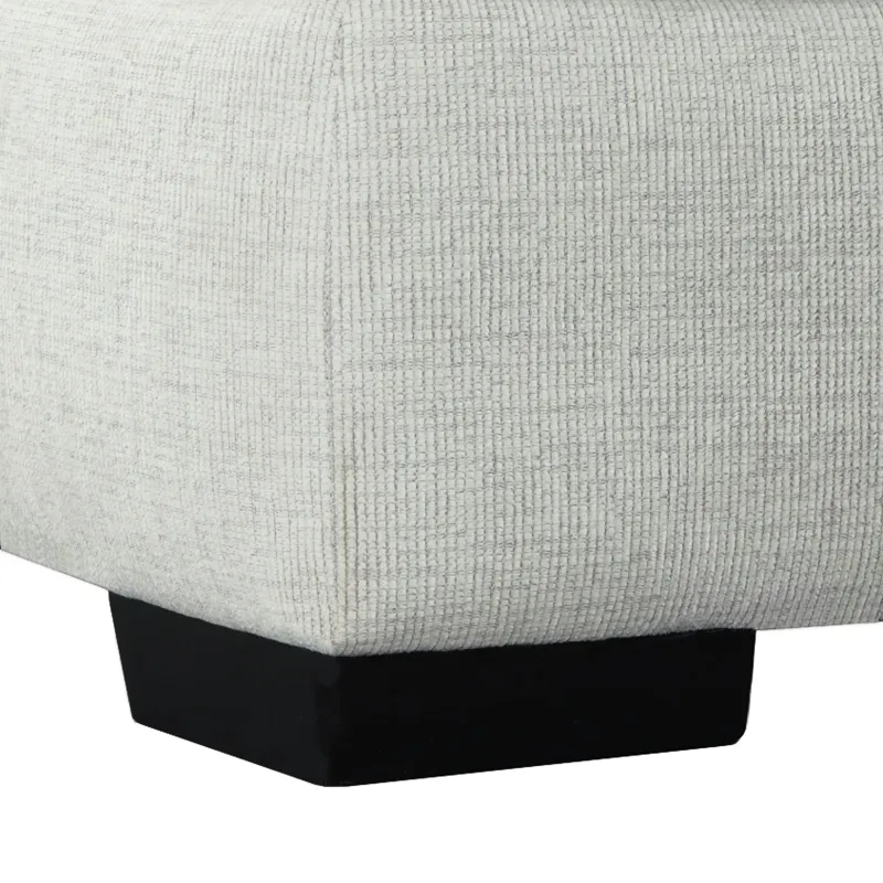 9010 Fentasy Silver 9010 Ottoman in Fentasy Silver