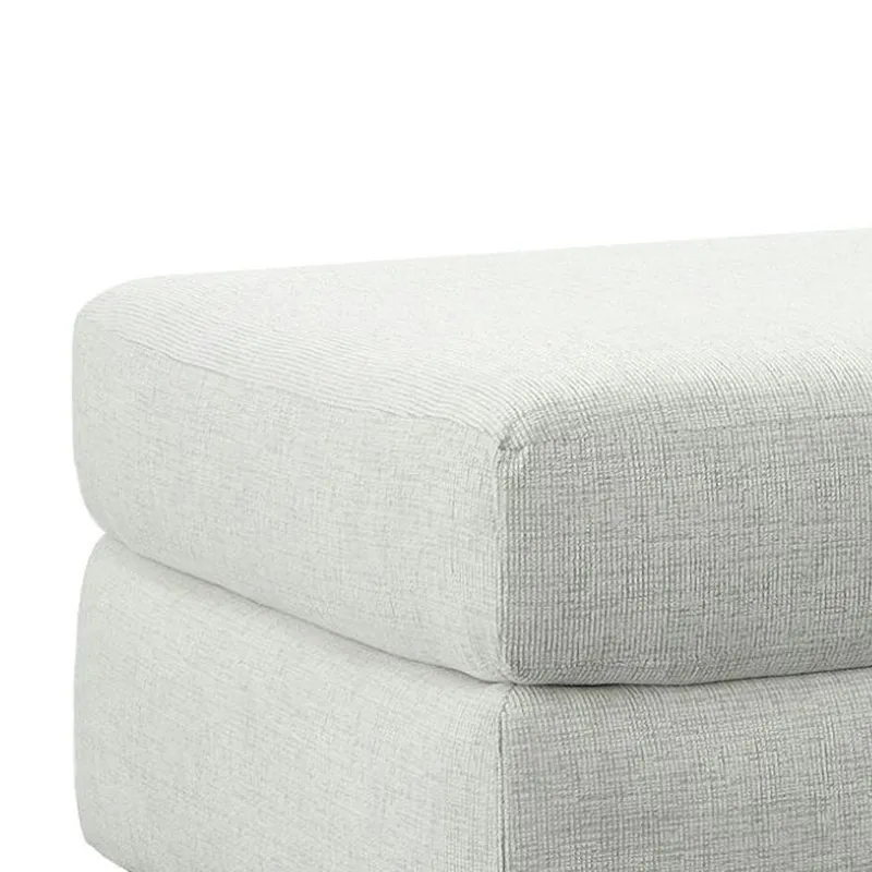 9010 Fentasy Silver 9010 Ottoman in Fentasy Silver