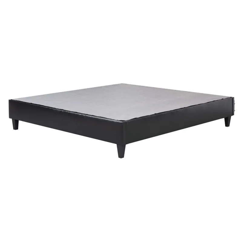 Abby Platform King Base Bed Black PU (3A Packing)