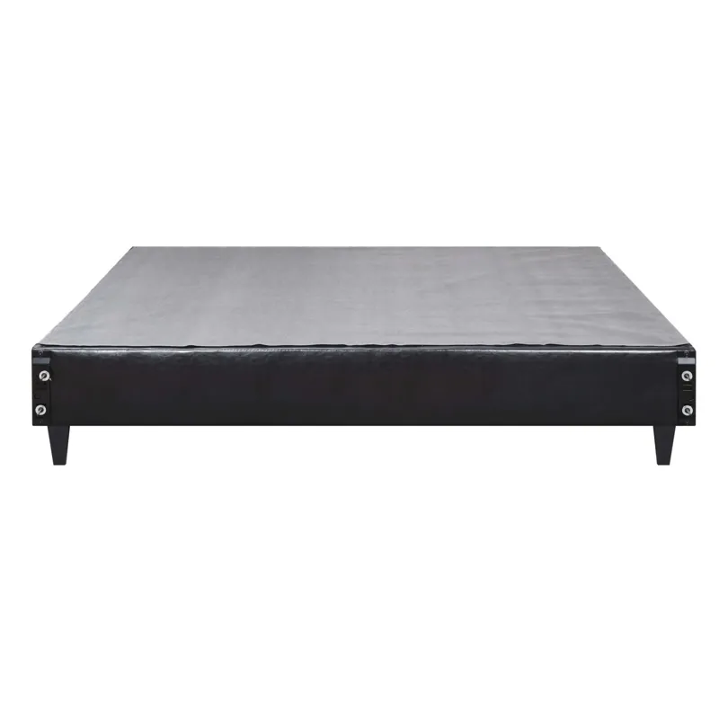Abby Platform King Base Bed Black PU (3A Packing)