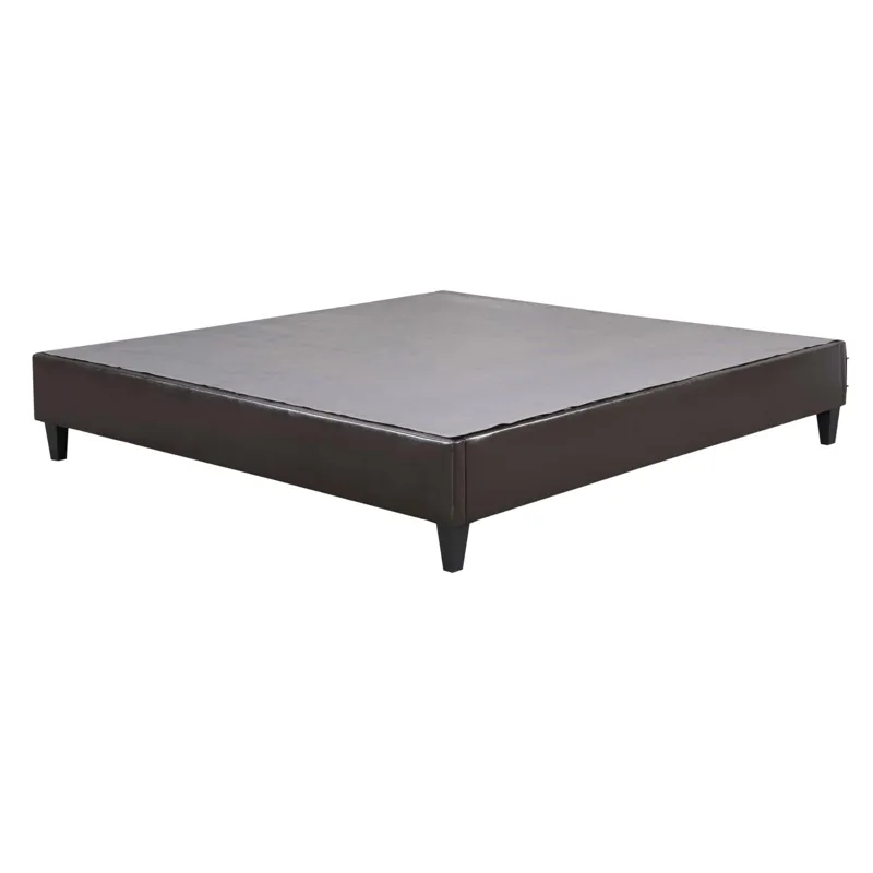 Abby Platform King Base Bed Brown PU (3A Packing)