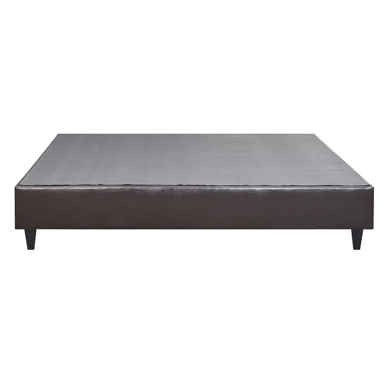 Abby Platform King Base Bed Brown PU (3A Packing)