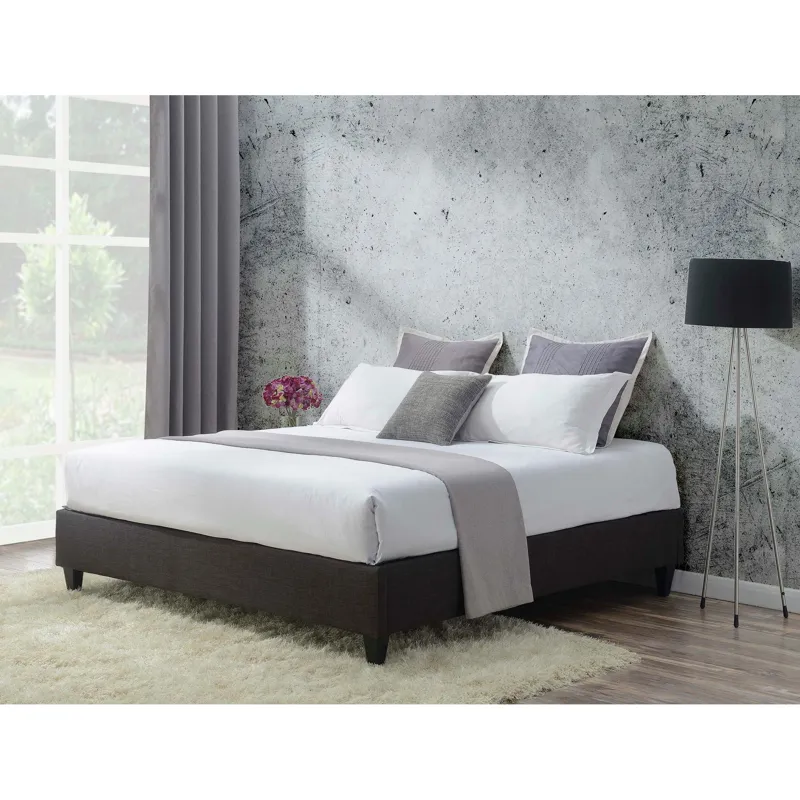 Abby Platform King Base Bed Heirloom Charcoal (3A Packing)