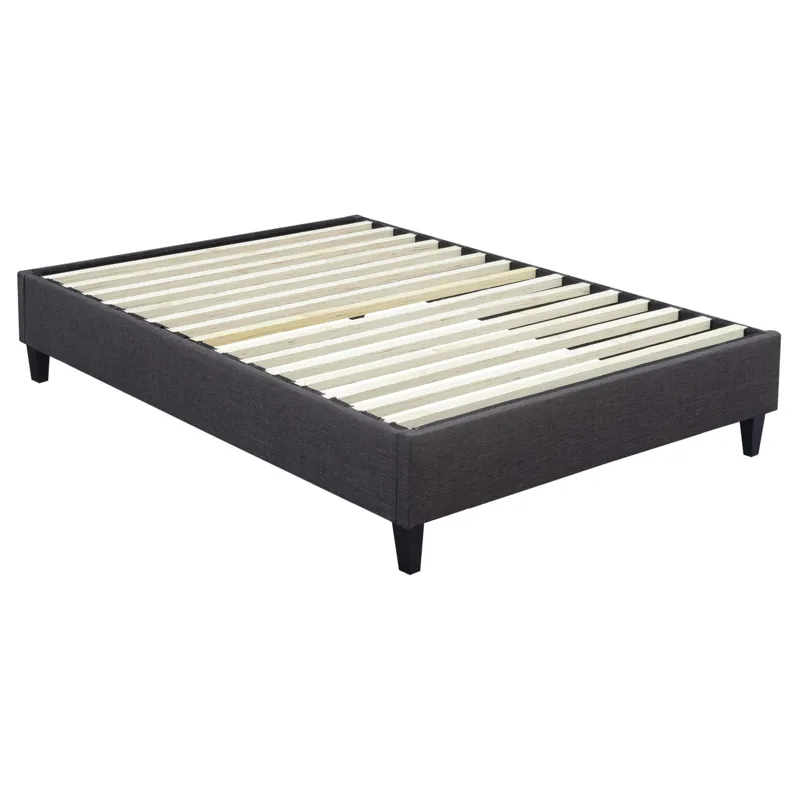 Abby Platform Queen Base Bed Heirloom Charcoal (3A Packing)