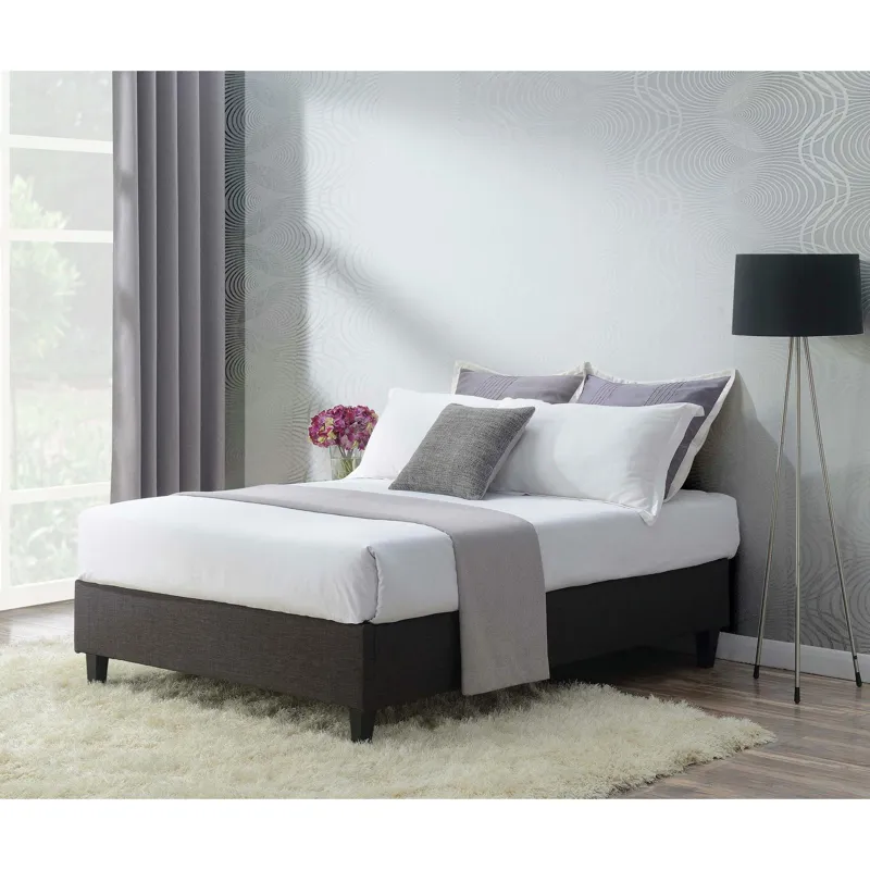 Abby Platform Queen Base Bed Heirloom Charcoal (3A Packing)