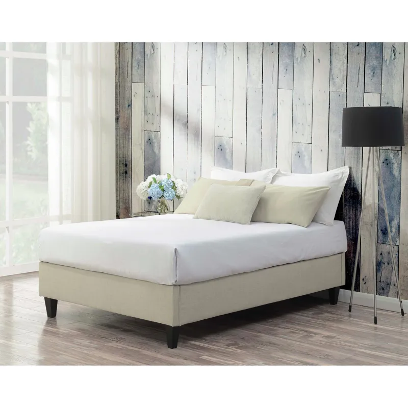 Abby Platform Queen Base Bed Heirloom Natural (3A Packing)
