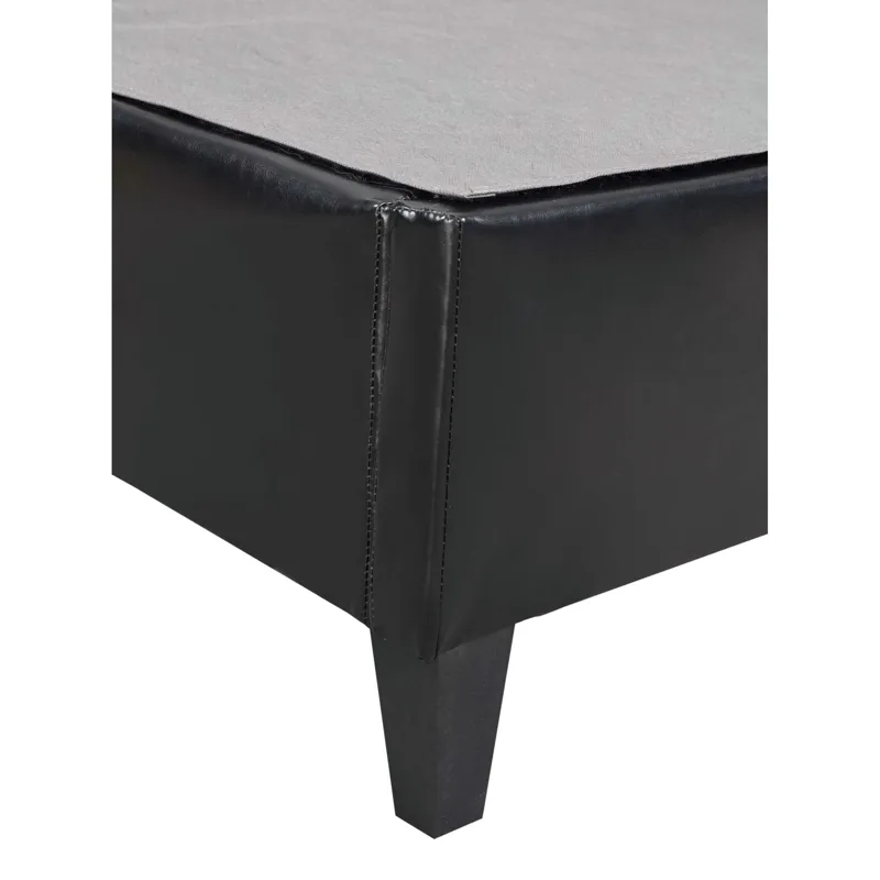 Abby Platform King Base Bed Black PU (3A Packing)