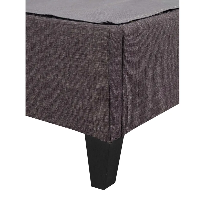 Abby Platform Queen Base Bed Heirloom Charcoal (3A Packing)