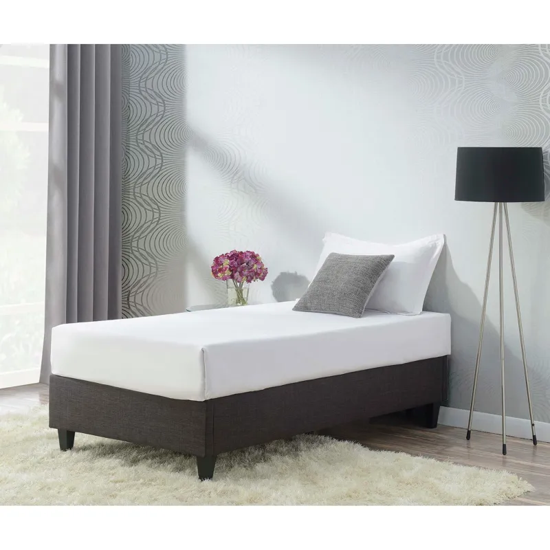 Abby Platform Twin Base Bed Heirloom Charcoal(3A Packing)