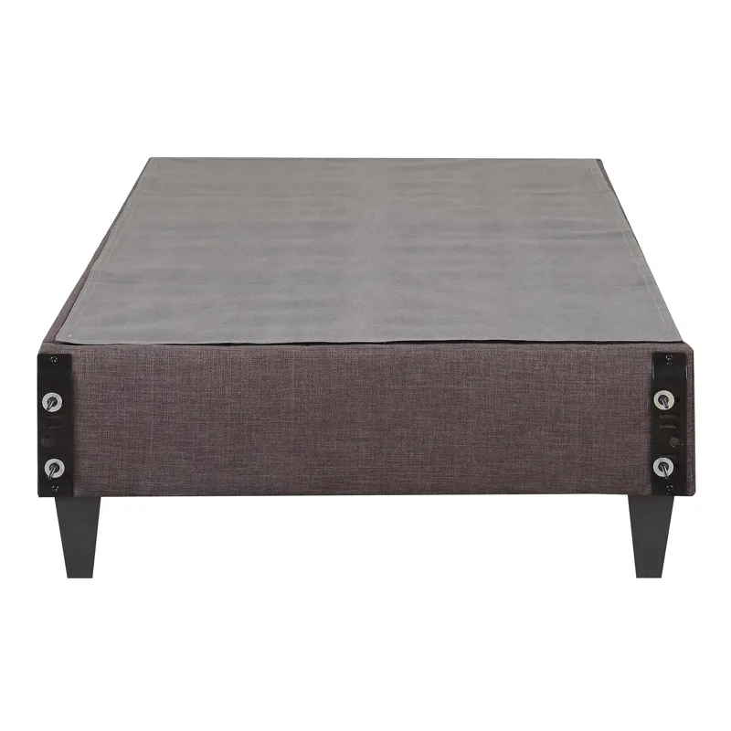 Abby Platform Twin Base Bed Heirloom Charcoal(3A Packing)