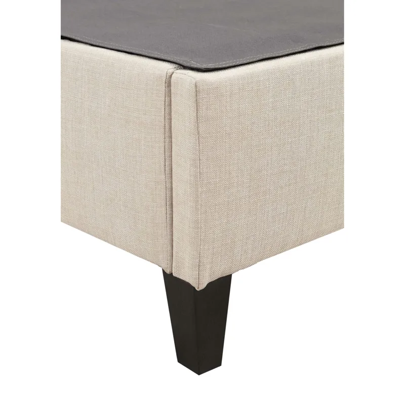 Abby Platform Twin Base Bed Heirloom Natural (3A Packing)