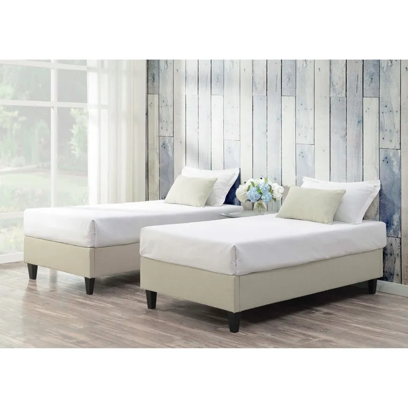 Abby Platform Twin Base Bed Heirloom Natural (3A Packing)