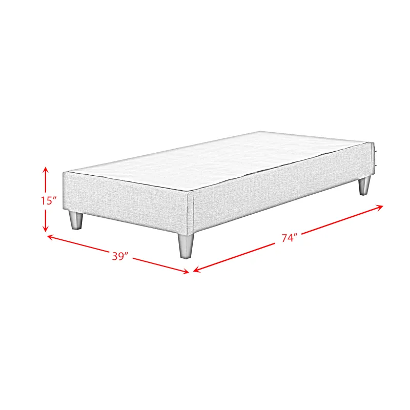Abby Platform Twin Base Bed Heirloom Natural (3A Packing)