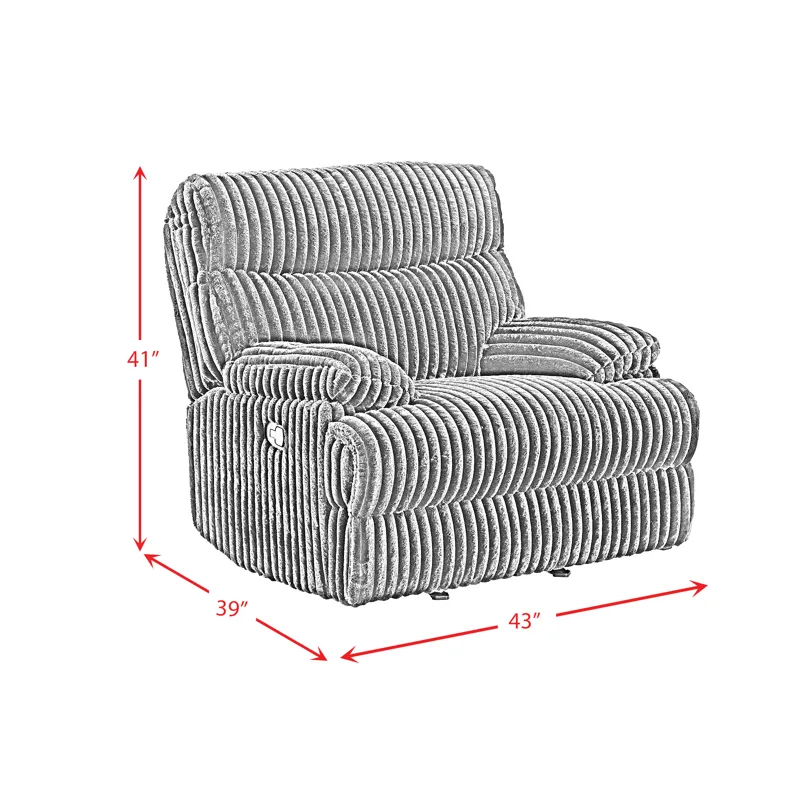 Admiral Motion Recliner in Masis Black