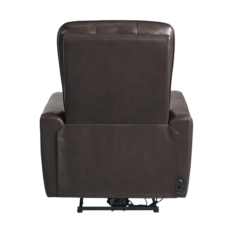 All Star Power Recliner with Power Headrest in Jazz Brown (Top Grain/PVC)