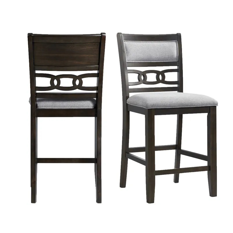 Amherst Counter Side Chair W/Fabric Cushion Dark Finish (2 Per Pack)